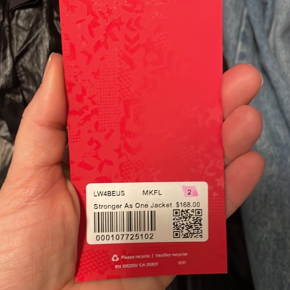 Brand new Strong than One jacket from Lululemon x Barry collab. - Picture 4 of 4